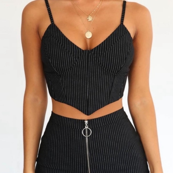 Nwt Tiger Mist Halle Tank Crop Top - Picture 3 of 13